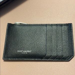 Ysl zip card case
